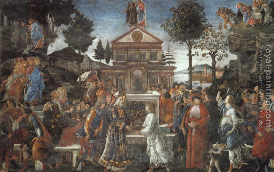 Sandro Botticelli : Temptation of Christ